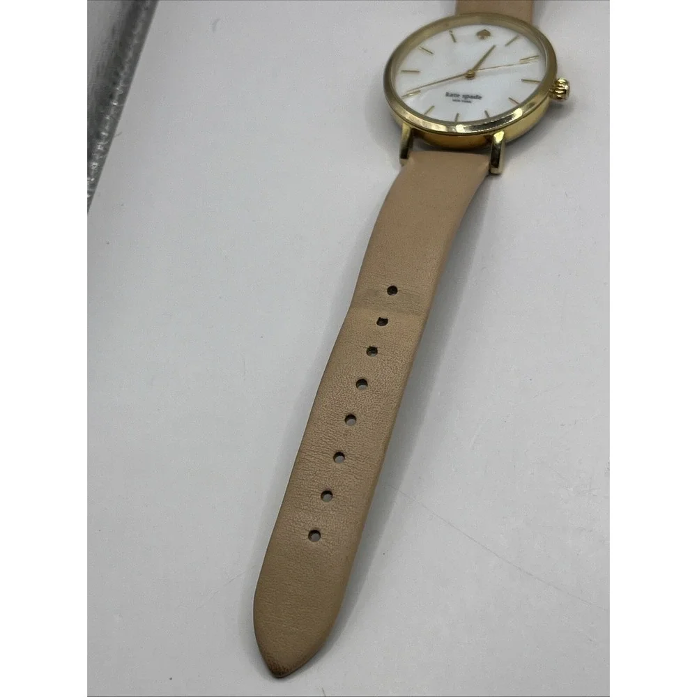 Kate Spade Metro Vachetta Women's Watch 34mm Case MOP Dial‎ 0073- New Battery